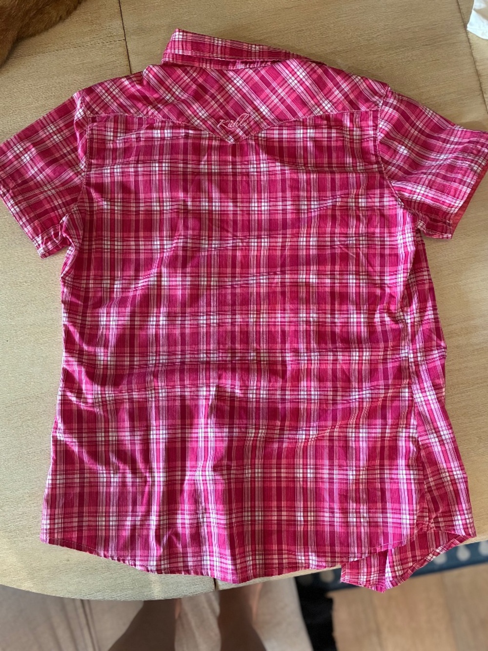Kuhl women's plaid short sleeve button down